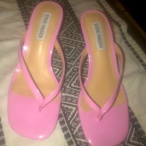 Steve Madden flip flop pumps pastel pink